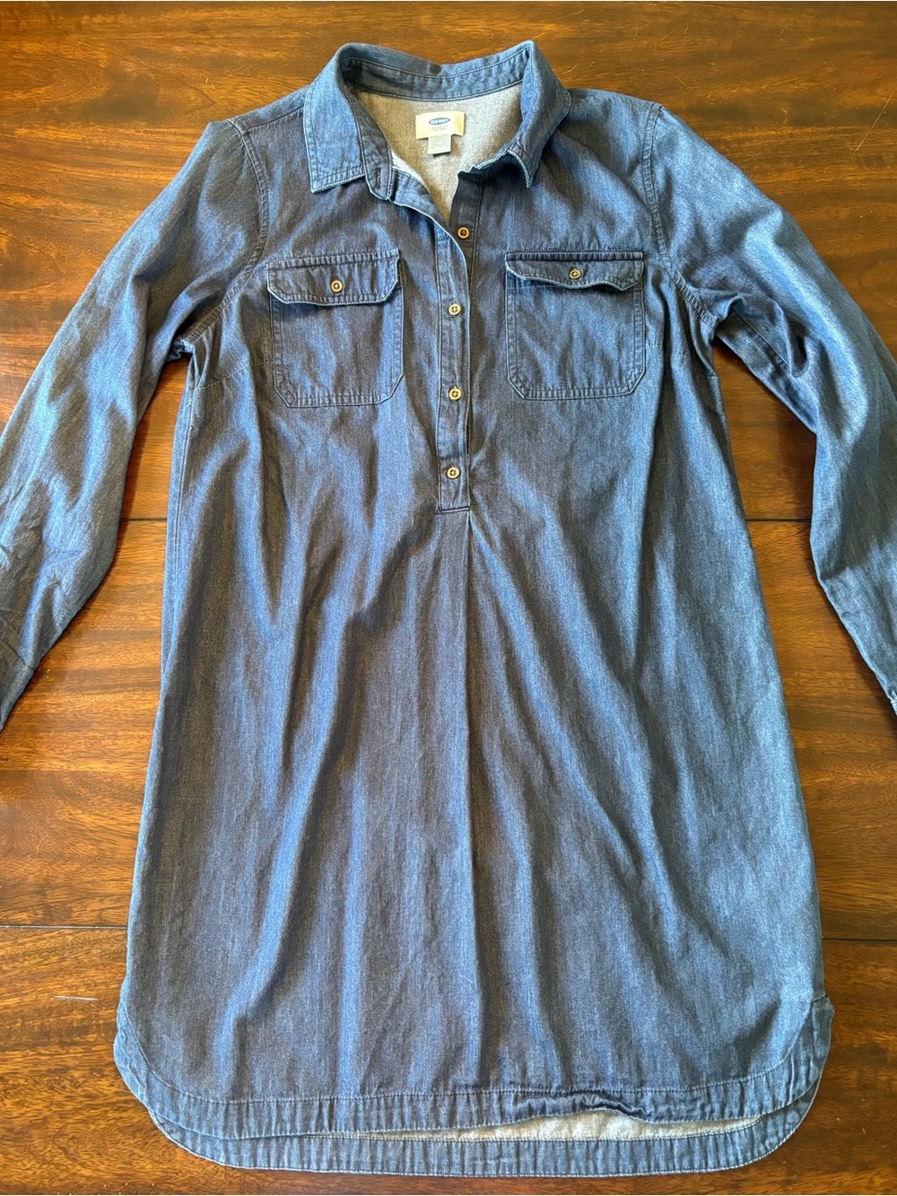 Old Navy Denim-Look Mini Dress - Blue